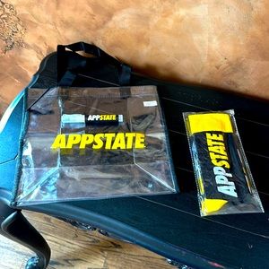App state clear bag, socks and hand sanitizer